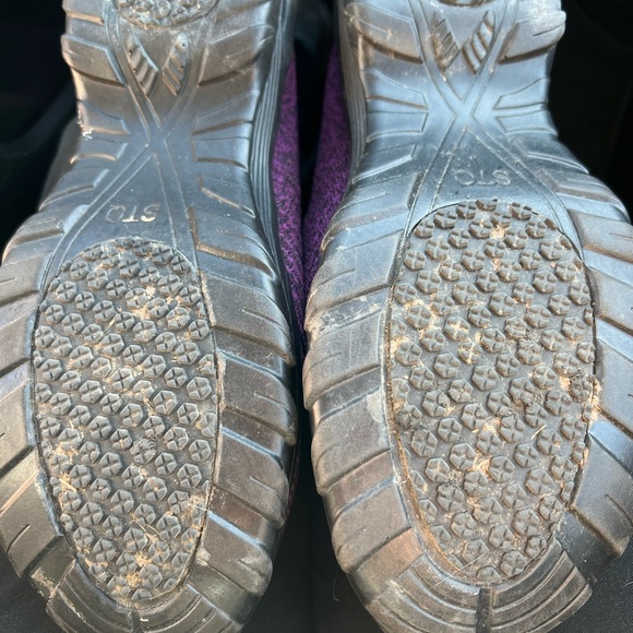 STQ Womens Slip On Breathable Knit Walking Shoes Sneakers Purple Black 10.5 - Picture 4 of 4